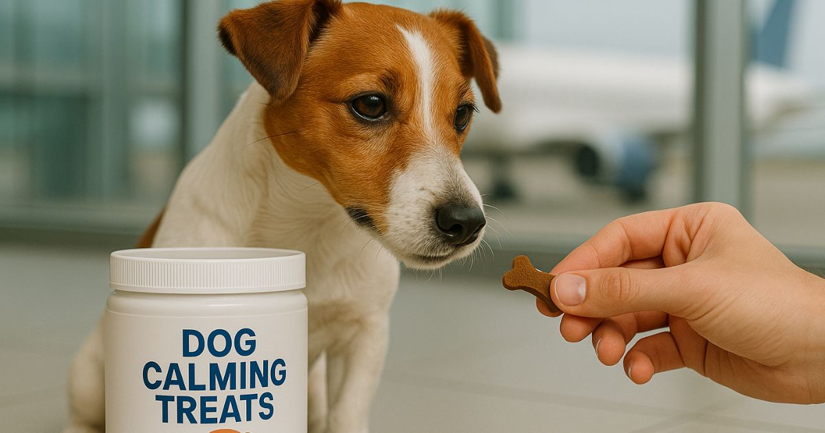 Natural calming treats for dogs during flights