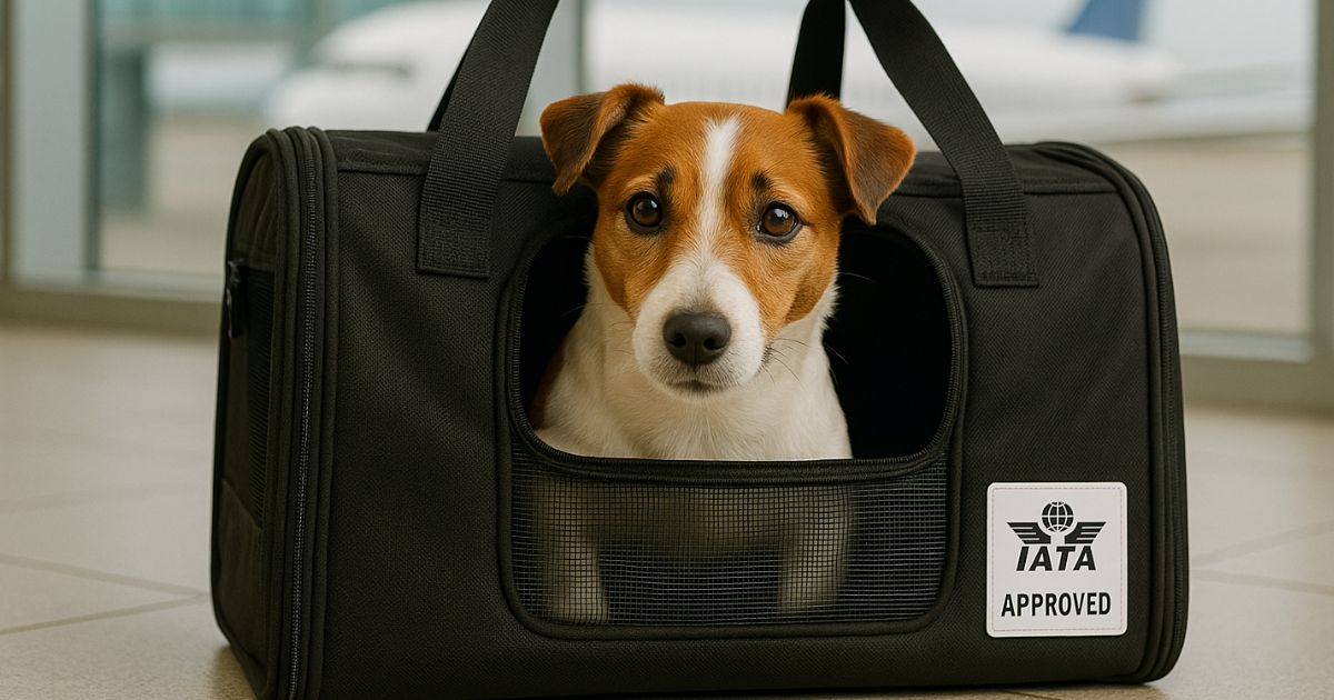 IATA approved airline dog carrier
